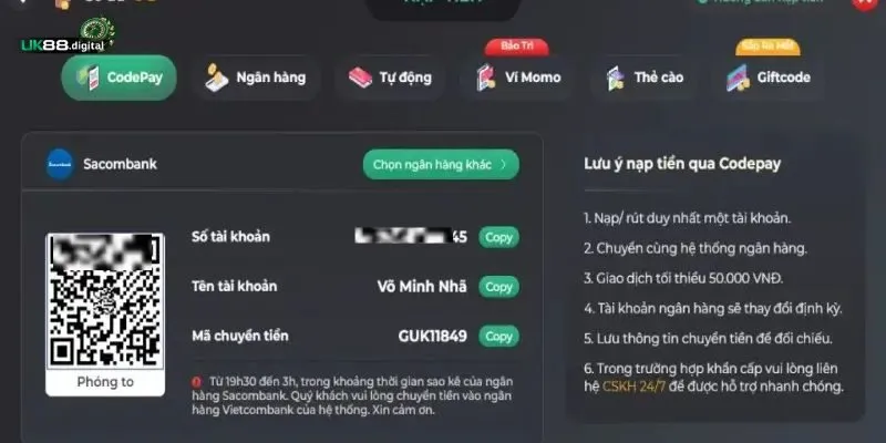 huong dan nap tien uk88 hướng dẫn nạp tiền UK88